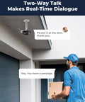 Outdoor Home PoE Security Camera System For Your Yard And Driveway With Dual Lens 150 Degree Field Of View 4MP And 2K