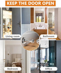 Two Pack Magnetic Door Stop For Bottom Of Doors With Stainless Steel Construction, Wall Or Floor Mount, Keeps Doors From Slamming