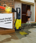 100 Ft 12/3 Outdoor Extension Cord Waterproof Heavy Duty With Lighted End attached to wall by hook design
