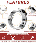 600 Piece 22 Size Single Ear Crimp Hose Clamp Kit 304 stainless steel features 360-degree stepless design and narrowband