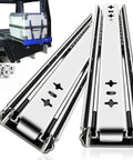Heavy Duty Full Extension Drawer Slides Side Mount Ball Bearing Rails 12 to 40 Inch 220 Lb Capacity No Lock Pair in use