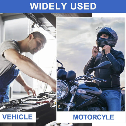 Mechanic working and motorcyclist, ideal for All In One Quick Disconnect Piggyback Spade Connector Kit For 22 10 AWG Wires applications