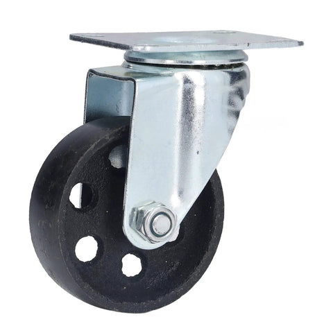 Tough As Nails Twin Bearing Swivel Caster Wheel Built Solid With Cast Iron for smooth cart use, features 330 lb load capacity.