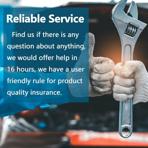 Mechanic holding wrench with text about service quality for Ford Focus 2011-2018 1.6L DCT250 DPS6 TCM Transmission Control Module.