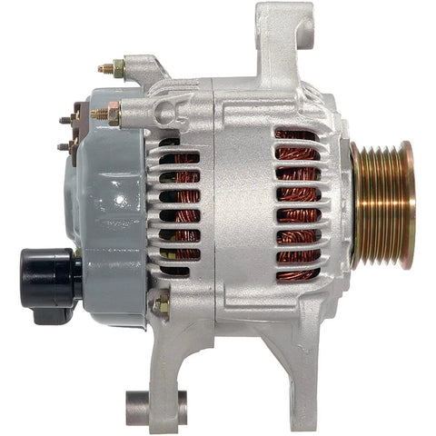 Side view of Gold Series 335-1181 High Output Alternator Replacement For Cars And Trucks 100 Percent New With Greased Key Components