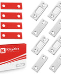 Ultra Thin Magnetic Cabinet Catch With Powerful Hold For Kitchen Cabinets, Drawers, Closets And Cupboards, 4 Pack, adhesive strips