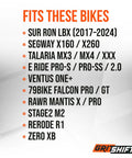 List of bikes compatible with Beefed Up Sintered Brake Pads Front And Rear Set For Sur Ron LBX Segway X160 X260 Talaria MX3 MX4