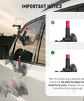 Triple Suction Cup Car Mount Kit for Dope POV Driving Shots attached to car window, showing secure suction adjustment.