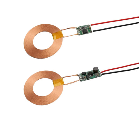Distance Wireless Charging Module For 12V Systems With A 42mm Coil Delivers 5V Output From 100mA Up To 1.2A At 8 To 23mm Range High Efficiency Power Transfer For Automotive Gearheads And DIY Pros, two 42mm coils