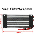 Top Shelf PTC Ceramic Heating Element With Built In Thermostatic Switch 110 Volt 1000 Watt Universal Replacement Coils shown from the top.
