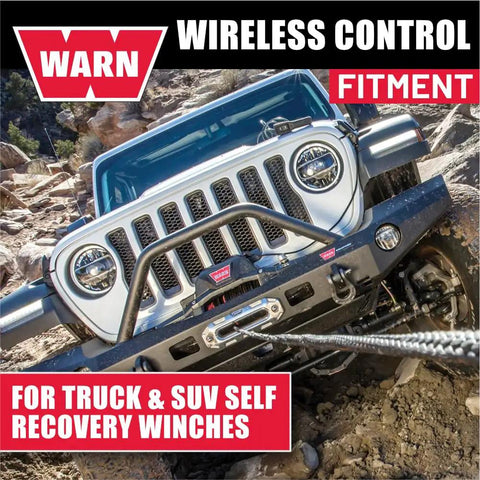 Wireless Remote Winch Control System For Trucks And SUVs With Transmitter And Receiver, Jeep self-recovery in rocky terrain