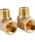Two Piece Brass Street Elbow Pipe Fitting Half Inch NPT Male To Half Inch NPT Female 90 Degree Barstock Adapter Durable