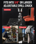 9 Piece Beefy Carbide Hole Saw Kit For Metal used in magnetic, bench, and handheld drills showing versatility on metal surfaces