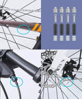 Derailleur Shift Cable Kit For Mountain And Road Bikes with cables, housing, ferrules, and caps shown on bike components.