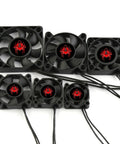 RC Car Cooling Fan Heatsink Set 25mm 30mm 35mm 40mm 45mm 50mm High Speed Beefed Up 28000RPM ESC Fan for 1 By 8 to 1 By 16 Scale