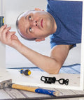 Man installing heavy duty adjustable toggle latch clamp for doors, cabinets, drawers and industrial equipment, built tough with iron