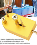 Alloy Small Size Watch Balance Stand Hairspring Support Pro Grade Tool For Movement Calibration And Inspection on workbench