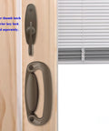 Gliding Patio Door Dummy Pull Handles For Tribeca Style Doors Compatible With OEM Parts, 5-1/2 inch hole centers, installed