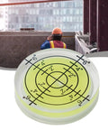 Ehlivhall 32Mm Round Bubble Level, High Precision For Acrylic with yellow liquid and black markings for accurate measuring.