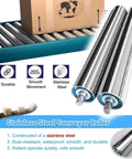 2 Pack Industrial Steel Conveyor Rollers 2.4 Inch Diameter D60mm L190mm Heavy Duty Zinc Plated Built Tough For Lawn Mowers And Heavy Equipment