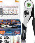 Deutsch DTM Connector Crimp Tool Kit Pro Grade With 104 Solid Contacts in case, showing tools, connectors, and terminals