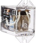 General Purpose Relay With 110 To 120V AC Coil DPDT Double Pole Double Throw Plug In Or Solder Terminals Upper Mount Bracket visible