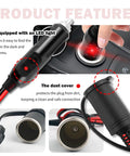 3Ft Cigarette Lighter Extension Cable With Glowing Led Indicator And Rock Solid 15Amp Rating For Your Daily Driver Featuring 16Awg Wire Gauge, LED light and dust cover.