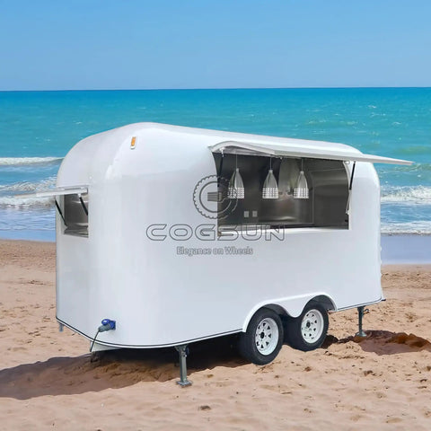 Ready To Roll Fully Equipped Mobile Food Trailer With Custom Kitchen Setup For Concessions Or Coffee Cart Turnkey Deal Built Dope For Busy Street Vendors And Outdoor Markets All Week Long at the beach.