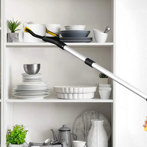 32 Inch Foldable Reacher Grabber With Strong Magnetic Tip Yellow For Seniors Disabled And Post Surgery Recovery A Handy Long Reach Tool For Easy Cleanups Trash Pickup And Hard To Reach Tasks No More Dirty Hands Cleanups