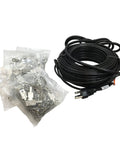 Electric Roof Heating Cable Kit RC120 120V 600W 120 Ft Black For Ice Dam Prevention with accessories in clear bags