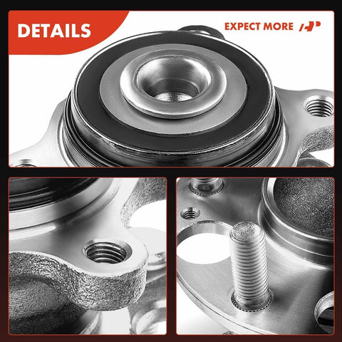 Close-up of Rear Wheel Bearing And Hub Assembly 5 Lug Compatible With Honda Civic 2006 2011 EX Si EX L And Acura CSX 2006 2011