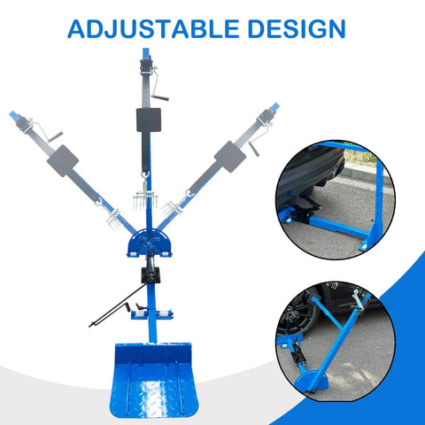Heavy Duty Auto Body Dent Repair Kit Pro Grade 3 In 1 Sheet Metal Dent Puller With 1320 Lbs Pull Power showing adjustable design