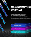 Nanocomposite coated Upcut Spiral CNC Router Bit 6mm Shank For Wood And Plastic Deep Pocketing 25mm Cutting Depth