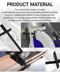 Heavy Duty Circular Saw Rip Fence Guide Replacement Kit for precise metal measurements and straight cuts on wood.