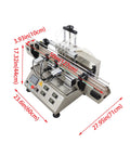 Top Shelf Automatic Pneumatic Filling Machine With Magnetic Pump And Four Head Desktop Setup, 4 bottle capacity, stainless steel.