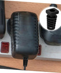 100 Pieces Cable Glands Protector Kit Strain Relief Cord Grips For Electrical Wires on power plug, spiral design, black.