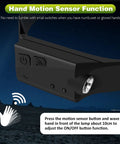 LED Rechargeable Headlamp With 230 Degree Wide Beam And Motion Sensor Five Modes 350 Lumens Lightweight Sweatproof Headlight