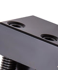 maXpeedingrods BXA quick-change tool post holder, gray metal block, front view with two mounting holes (set of 5)