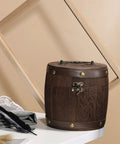 Top Shelf Wood Coffee Canister With Secure Tight Seal keeps your favorite stash fresh on a minimalistic table setting.