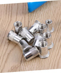 Heavy Duty Rivet Nut Installation Kit With 86pc Assorted M5 M7 M8 Threads And Sturdy Aluminum Tool For Easy Assembly Work That Slays, silver rivet nuts on wood