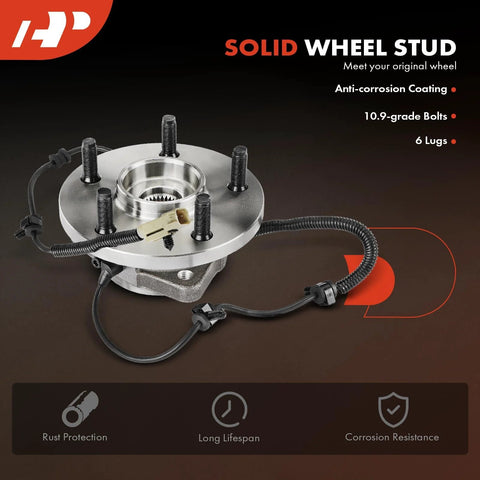 Beefed Up Front Wheel Bearing And Hub Assembly With ABS For Jeep Commander 2006 To 2010 And Grand Cherokee 2005 To 2010