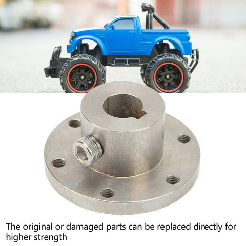 Heavy Duty 14mm Stainless Steel RC Shaft Coupling With Chain Slot And Flange Connector For RC Hobby Parts showing a detailed flange connector.