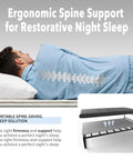Queen Size Bunkie Board Foundation Heavy Duty Mattress Support Platform No Sag Design with ergonomic spine support.