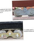 Sliding Door Track Roller Set For Heavy Duty Industrial And Home Use Replacement Steel Barn Door Wheel for Tracks and Rails