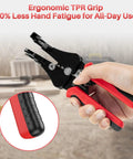 Automatic Wire Stripper 3 In 1 Adjustable Stripper Cutter Easy Grip Crimping Tool with ergonomic grip in hand