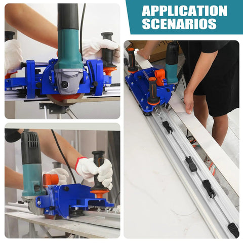 Heavy Duty Electric Orbital Angle Grinder Tile Cutter For Large Ceramic Porcelain Tiles Up To 124 Inches, cutting tile on rail