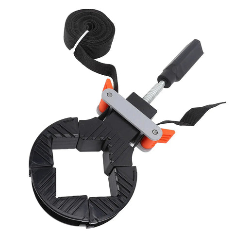 Kickass Picture Frame Clamp With Thirty Two Foot Nylon Strap And Quick Tension Woodworking Band for DIY assembly and cabinet making.