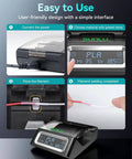 Steps to use must have filament connector splicer kit with PTFE sleeve for 1.75mm filaments 400pcs fast heating welder
