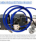 Heavy Duty Pneumatic Wire Cable Cutting Machine With 50Mm Stroke And 110V Ac Power for precise solenoid valve control and installation.
