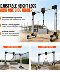 Portable Aluminum Gantry Crane Cranks Out A Rock Solid 4400 Lbs Capacity With Instant Height And Width Tweaks for uneven terrain.